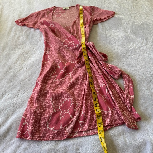 Show Me Your MuMu Grace Wrap Mini Dress Small - Picture 8 of 8